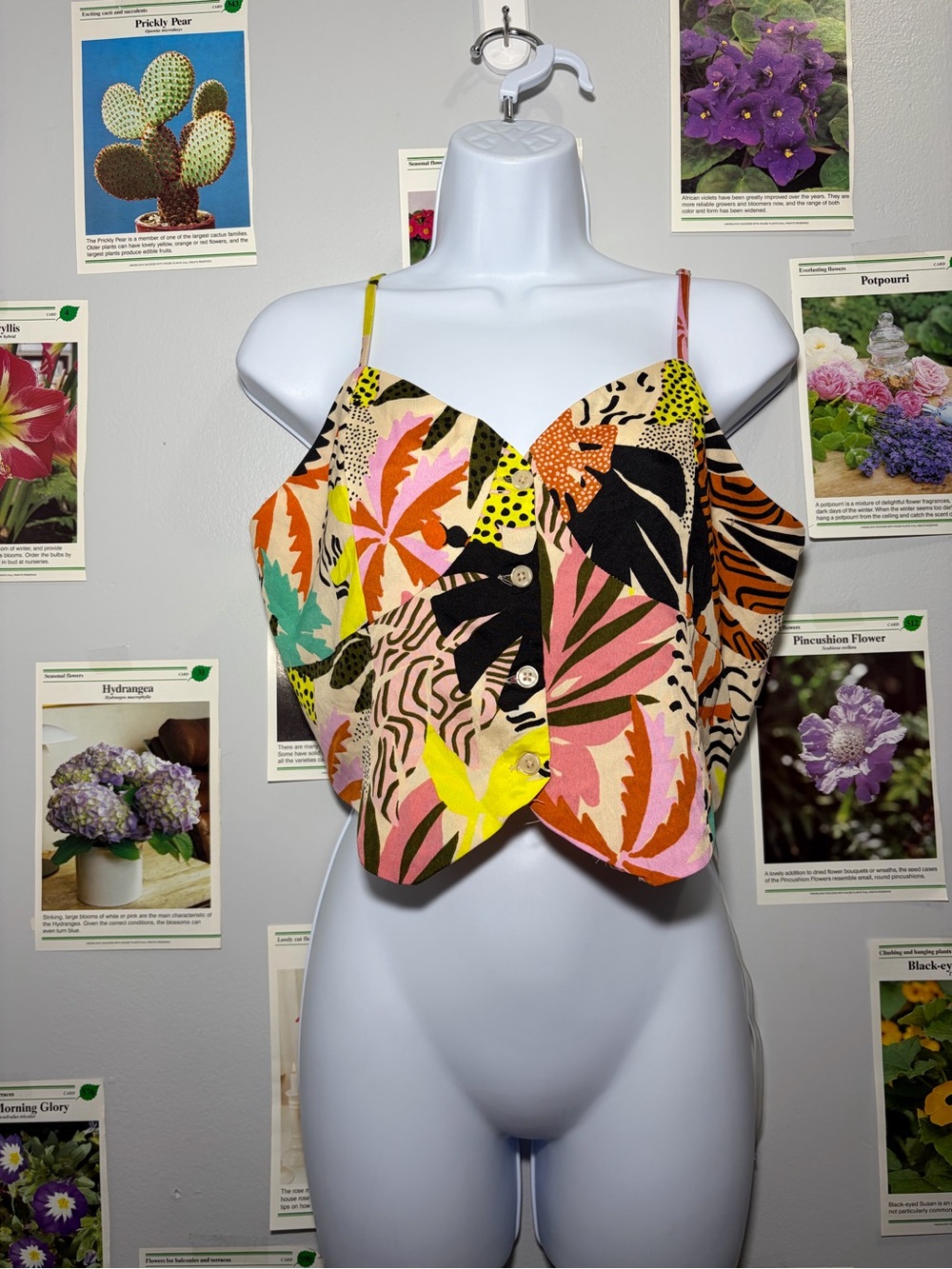 Live 4 Truth Multicolor Tropical Button-Front Cami